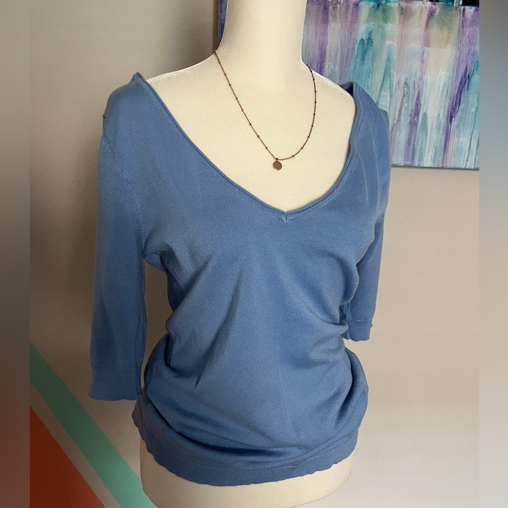 EXPRESS Blouse 3/4 sleeve - beautiful blue!